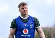 23 February 2024; Evan Lloyd during the Wales rugby captain's run at UCD Bowl in Dublin. Photo by Tyler Miller/Sportsfile