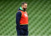 23 February 2024; Head coach Andy Farrell during an Ireland rugby captain's run at the Aviva Stadium in Dublin. Photo by Harry Murphy/Sportsfile