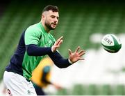 23 February 2024; Robbie Henshaw during an Ireland rugby captain's run at the Aviva Stadium in Dublin. Photo by Harry Murphy/Sportsfile