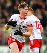 18 February 2024; Aodhan Donaghy of Tyrone during the Allianz Football League Division 1 match between Tyrone and Galway at O'Neills Healy Park in Omagh, Tyrone. Photo by Ramsey Cardy/Sportsfile