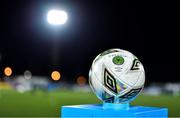 23 February 2024; The match ball is seen before the SSE Airtricity Men's Premier Division match between Dundalk and Galway United at Oriel Park in Dundalk, Louth. Photo by Ben McShane/Sportsfile