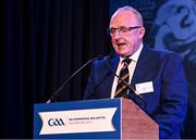23 February 2024; Armagh GAA chairperson Paul McArdle during the GAA Congress at Canal Court Hotel in Newry, Down. Photo by Piaras Ó Mídheach/Sportsfile