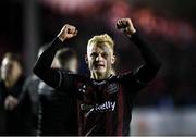 23 February 2024; Michael Lilander of Bohemians after his side's victory in the SSE Airtricity Men's Premier Division match between St Patrick's Athletic and Bohemians at Richmond Park in Dublin. Photo by Harry Murphy/Sportsfile