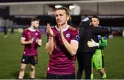 23 February 2024; David Hurley of Galway United after the SSE Airtricity Men's Premier Division match between Dundalk and Galway United at Oriel Park in Dundalk, Louth. Photo by Ben McShane/Sportsfile