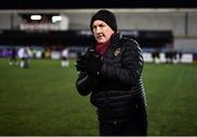 23 February 2024; Galway United manager John Caulfield after the SSE Airtricity Men's Premier Division match between Dundalk and Galway United at Oriel Park in Dundalk, Louth. Photo by Ben McShane/Sportsfile