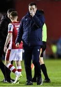 23 February 2024; St Patrick's Athletic manager Jon Daly after his side's defeat in the SSE Airtricity Men's Premier Division match between St Patrick's Athletic and Bohemians at Richmond Park in Dublin. Photo by Harry Murphy/Sportsfile