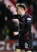 23 February 2024; Danny Grant of Bohemians after his side's victory in the SSE Airtricity Men's Premier Division match between St Patrick's Athletic and Bohemians at Richmond Park in Dublin. Photo by Harry Murphy/Sportsfile