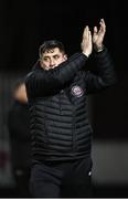 23 February 2024; Bohemians manager Declan Devine before the SSE Airtricity Men's Premier Division match between St Patrick's Athletic and Bohemians at Richmond Park in Dublin. Photo by Harry Murphy/Sportsfile