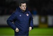23 February 2024; St Patrick's Athletic manager Jon Daly before the SSE Airtricity Men's Premier Division match between St Patrick's Athletic and Bohemians at Richmond Park in Dublin. Photo by Harry Murphy/Sportsfile