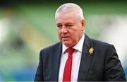 24 February 2024; Wales head coach Warren Gatland before the Guinness Six Nations Rugby Championship match between Ireland and Wales at Aviva Stadium in Dublin. Photo by Ramsey Cardy/Sportsfile