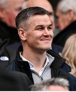 24 February 2024; Former Ireland captain Jonathan Sexton in attendance during the Guinness Six Nations Rugby Championship match between Ireland and Wales at Aviva Stadium in Dublin. Photo by Ramsey Cardy/Sportsfile