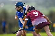 24 February 2024; Eimear Loughman of Tipperary is tackled by Aoife Donohue of Galway during the Very Camogie League Division 1 match between Tipperary and Galway at The Ragg GAA Grounds in Tipperary. Photo by Tom Beary/Sportsfile