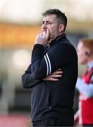 24 February 2024; Tyrone manager Stephen McGarry during the Allianz Hurling League Division 2 Group B match between Tyrone and Donegal at O'Neills Healy Park in Omagh, Tyrone. Photo by Ben McShane/Sportsfile