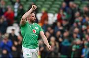 24 February 2024; Jack Conan of Ireland celebrates after his side's victory during the Guinness Six Nations Rugby Championship match between Ireland and Wales at the Aviva Stadium in Dublin. Photo by Seb Daly/Sportsfile
