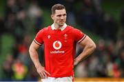 24 February 2024; A dejected George North of Wales after the Guinness Six Nations Rugby Championship match between Ireland and Wales at Aviva Stadium in Dublin. Photo by Ramsey Cardy/Sportsfile