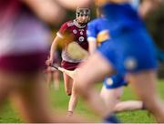 24 February 2024; Siobhán Gardiner of Galway on her way to scoring her side’s first goal during the Very Camogie League Division 1 match between Tipperary and Galway at The Ragg GAA Grounds in Tipperary. Photo by Tom Beary/Sportsfile
