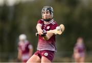 24 February 2024; Siobhán Gardiner of Galway shoots to score her side’s first goal during the Very Camogie League Division 1 match between Tipperary and Galway at The Ragg GAA Grounds in Tipperary. Photo by Tom Beary/Sportsfile