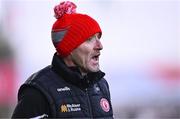 24 February 2024; Tyrone joint-manager Brian Dooher during the Allianz Football League Division 1 match between Tyrone and Mayo at O'Neills Healy Park in Omagh, Tyrone. Photo by Ben McShane/Sportsfile