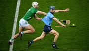 24 February 2024; Brian Hayes of Dublin is tackled by Kyle Hayes of Limerick during the Allianz Hurling League Division 1 Group B match between Dublin and Limerick at Croke Park in Dublin. Photo by Ray McManus/Sportsfile