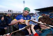 24 February 2024; Noel McGrath of Tipperary signs autographs for supporters after the Allianz Hurling League Division 1 Group B match between Tipperary and Westmeath at FBD Semple Stadium in Thurles, Tipperary. Photo by Michael P Ryan/Sportsfile