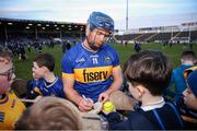 24 February 2024; Jason Forde of Tipperary signs autographs for supporters after the Allianz Hurling League Division 1 Group B match between Tipperary and Westmeath at FBD Semple Stadium in Thurles, Tipperary. Photo by Michael P Ryan/Sportsfile