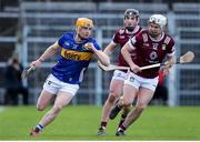 24 February 2024; Andrew Ormond of Tipperary in action against Joey Boyle of Westmeath during the Allianz Hurling League Division 1 Group B match between Tipperary and Westmeath at FBD Semple Stadium in Thurles, Tipperary. Photo by Michael P Ryan/Sportsfile