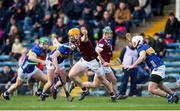 24 February 2024; Niall Mitchell of Westmeath breaks through the Tipperary defense during the Allianz Hurling League Division 1 Group B match between Tipperary and Westmeath at FBD Semple Stadium in Thurles, Tipperary. Photo by Michael P Ryan/Sportsfile