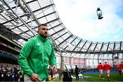 24 February 2024; Rónan Kelleher of Ireland before the Guinness Six Nations Rugby Championship match between Ireland and Wales at Aviva Stadium in Dublin. Photo by Ramsey Cardy/Sportsfile