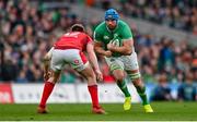 24 February 2024; Tadhg Beirne of Ireland during the Guinness Six Nations Rugby Championship match between Ireland and Wales at Aviva Stadium in Dublin. Photo by Ramsey Cardy/Sportsfile