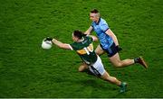 24 February 2024; Paudie Clifford of Kerry is tackled by Paddy Small of Dublin during the Allianz Football League Division 1 match between Dublin and Kerry at Croke Park in Dublin. Photo by Ray McManus/Sportsfile