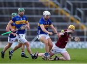 24 February 2024; Cathal Quinn of Tipperary in action against Owen McCabe of Westmeath during the Allianz Hurling League Division 1 Group B match between Tipperary and Westmeath at FBD Semple Stadium in Thurles, Tipperary. Photo by Michael P Ryan/Sportsfile