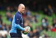 24 February 2024; Ireland assistant coach Mike Catt before the Guinness Six Nations Rugby Championship match between Ireland and Wales at the Aviva Stadium in Dublin. Photo by Seb Daly/Sportsfile