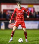 23 February 2024; Sean Gannon of Shelbourne during the SSE Airtricity Men's Premier Division match between Shelbourne and Shamrock Rovers at Tolka Park in Dublin. Photo by Stephen McCarthy/Sportsfile