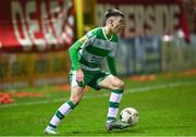 23 February 2024; Darragh Burns of Shamrock Rovers during the SSE Airtricity Men's Premier Division match between Shelbourne and Shamrock Rovers at Tolka Park in Dublin. Photo by Stephen McCarthy/Sportsfile