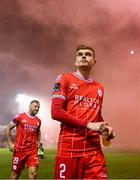 23 February 2024; Sean Gannon of Shelbourne before the SSE Airtricity Men's Premier Division match between Shelbourne and Shamrock Rovers at Tolka Park in Dublin. Photo by Stephen McCarthy/Sportsfile