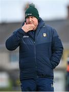 25 February 2024; Antrim manager Darren Gleeson before the Allianz Hurling League Division 1 Group B match between Antrim and Galway at Corrigan Park in Belfast. Photo by Tyler Miller/Sportsfile