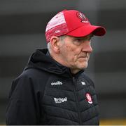 25 February 2024; Derry manager Mickey Harte before the start of the Allianz Football League Division 1 match between Galway and Derry at Pearse Stadium in Galway. Photo by Ray Ryan/Sportsfile