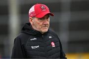 25 February 2024; Derry manager Mickey Harte before the start of the Allianz Football League Division 1 match between Galway and Derry at Pearse Stadium in Galway. Photo by Ray Ryan/Sportsfile