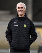 25 February 2024; Donegal manager Jim McGuinness before the Allianz Football League Division 2 match between Armagh and Donegal at BOX-IT Athletic Grounds in Armagh. Photo by Brendan Moran/Sportsfile