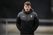 25 February 2024; Peadar Mogan of Donegal before the Allianz Football League Division 2 match between Armagh and Donegal at BOX-IT Athletic Grounds in Armagh. Photo by Brendan Moran/Sportsfile