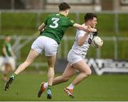 25 February 2024; Alex Beirne of Kildare in action against Adam O'Neill of Meath during the Allianz Football League Division 2 match between Meath and Kildare at Páirc Tailteann in Navan, Meath. Photo by Sam Barnes/Sportsfile