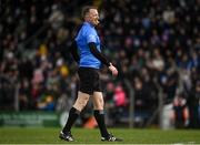25 February 2024; Referee Seamus Mulhare during the Allianz Football League Division 2 match between Meath and Kildare at Páirc Tailteann in Navan, Meath. Photo by Sam Barnes/Sportsfile