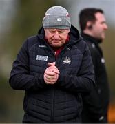 25 February 2024; Cork manager John Cleary during the Allianz Football League Division 2 match between Fermanagh and Cork at St Joseph’s Park in Ederney, Fermanagh. Photo by Ben McShane/Sportsfile