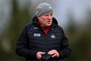 25 February 2024; Cork manager John Cleary during the Allianz Football League Division 2 match between Fermanagh and Cork at St Joseph’s Park in Ederney, Fermanagh. Photo by Ben McShane/Sportsfile