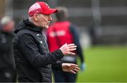 25 February 2024; Derry manager Mickey Harte during the Allianz Football League Division 1 match between Galway and Derry at Pearse Stadium in Galway. Photo by Ray Ryan/Sportsfile