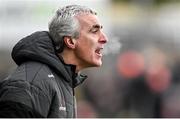 25 February 2024; Donegal manager Jim McGuinness during the Allianz Football League Division 2 match between Armagh and Donegal at BOX-IT Athletic Grounds in Armagh. Photo by Brendan Moran/Sportsfile
