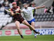 25 February 2024; Ciarán Joyce of Cork in action against Mark Fitzgerald of Waterford during the Allianz Hurling League Division 1 Group A match between Cork and Waterford at SuperValu Páirc Uí Chaoimh in Cork. Photo by Piaras Ó Mídheach/Sportsfile