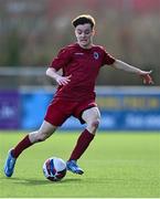24 February 2024; Ben McDonnell of Galway Football Association during the FAI Youth Inter League Cup final match between Dublin & District Schoolboys League and Galway Football Association at Athlone Town Stadium in Westmeath. Photo by Tyler Miller/Sportsfile