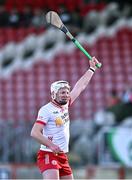 24 February 2024; Dean Rafferty of Tyrone during the Allianz Hurling League Division 2 Group B match between Tyrone and Donegal at O'Neills Healy Park in Omagh, Tyrone. Photo by Ben McShane/Sportsfile