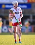 24 February 2024; Lorcan Devlin of Tyrone during the Allianz Hurling League Division 2 Group B match between Tyrone and Donegal at O'Neills Healy Park in Omagh, Tyrone. Photo by Ben McShane/Sportsfile